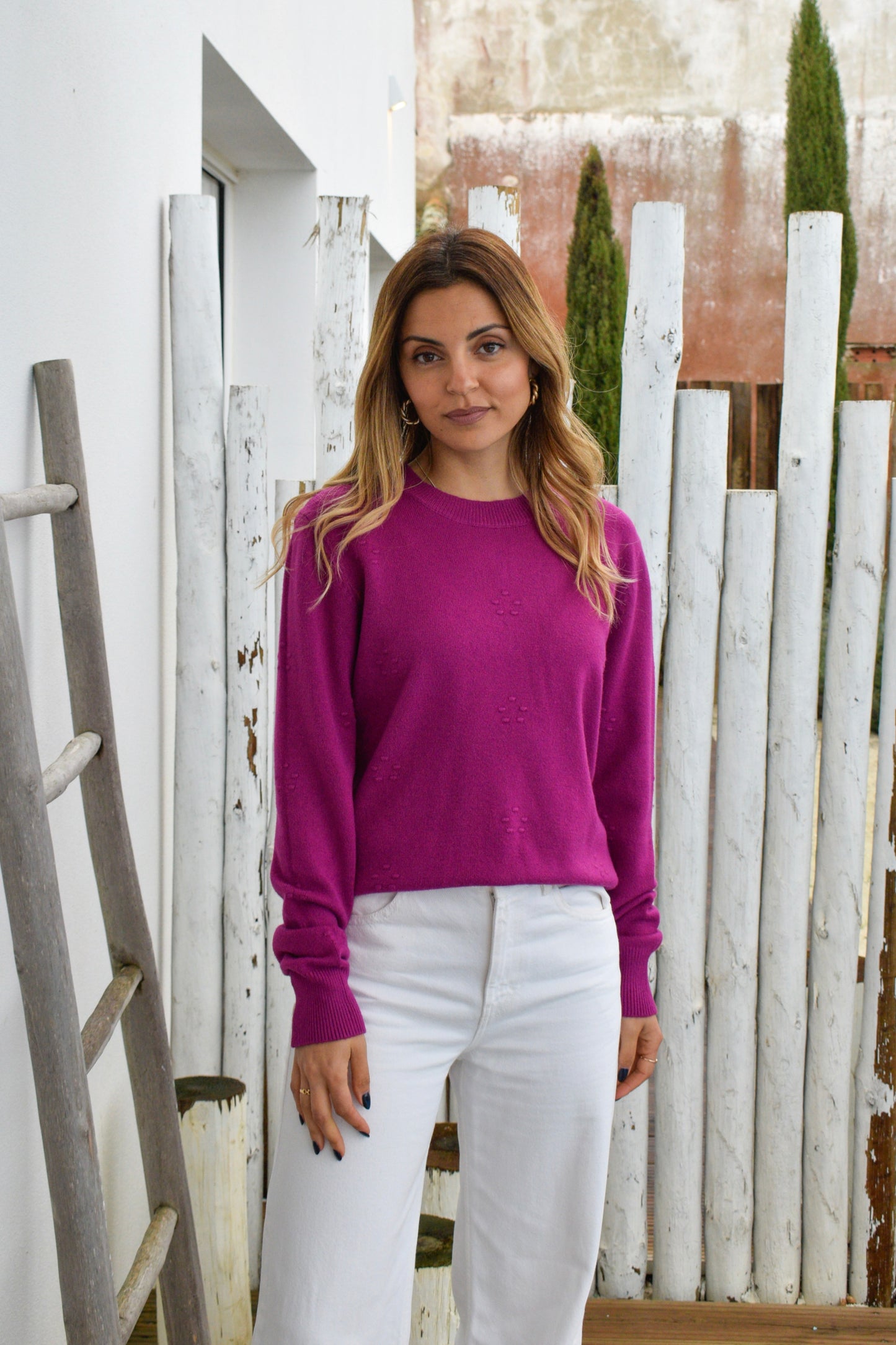 Camisola de malha - rosa